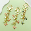 Starfish, Conch and Shell Charm Keychains in 67 Pictured Variations for Bags and Keys view 1