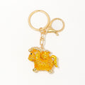 Chinese Style Enamel Lucky Horse Keychain Cord Options view 5