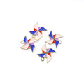 Colorful Pinwheel Enamel Alloy Charm Pendants for Jewelry Making view 3