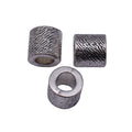 Antique Silver Etched Barrel Large Hole Metal Bead view 4