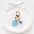 Enamel Heart Bell Keychains Gold Lobster Clasp 4 Colors view 7