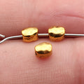 Hammered Irregular Spacer Beads in Two Antique Finishes view 3
