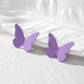 Butterfly Stud Earrings in Seven Bright Color Options view 2