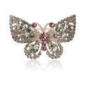 Openwork Butterfly Rhinestone Brooch Champagne Multicolor view 5