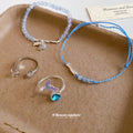Fish Charm Bead Bracelets Mermaid Tail Open Ring Styles view 4