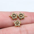Daisy Flower Metal Beads in 3 Metal Finishes for Jewelry Making view 7