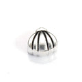 Fluted Shell Large Hole Bead Metal Jewelry Making Component In 2 Finishes view 5