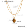 Gold Oval Pendant