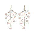 Crystal Leaf Branch Drop Earrings in Two Colors With Gold-Tone And Silver-Tone Finishes view 5