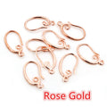 Curved Metal Earring Hooks in Eight Finish Options view 12