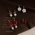 Green Forest Theme Earring Collection Bamboo Flower Styles view 3