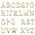 Plated Zinc Alloy Letter Charm Pendant for DIY Earrings Necklace Handmade Jewelry