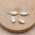 Spiral Oval Metal Spacer Beads Components for Jewelry Making view 2