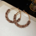 Animal Print Hoop and Geometric Earrings in Twenty Three Styles view 12