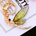 Translucent Wing Dragonfly Keychains in Green Red Purple and Assorted Colors view 1