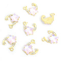 Opalescent Star and Moon Charms in Six Colors and Two Tones view 12