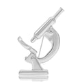Polished Alloy Microscope Brooch Gold and Silver Tone view 2