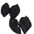 Black White Polka Dot Sheer Oversized Bow Hair Claw Clip view 5