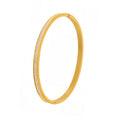 Stainless Steel Double Row Zircon Hinged Bangle Gold Steel view 5