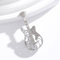 Gold Tone Silver Tone Violin Crystal Two Designs Metal Brooch Pin view 3