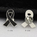 Colored Awareness Ribbon Metal Lapel Pin Brooch in 12 Styles view 3