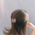 Transparent Resin Pressed Flower Short Hair Claw Clips in Two Designs view 2