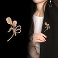 Tulip Metal Brooch Pin for Jackets and Lapels Pictured Design view 4
