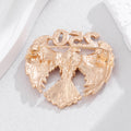 Red Gold Tone Eagle Metal Brooch Pin for Jackets and Lapels view 4