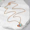 Gold Tone Enamel Ocean Animal Pendant Necklaces Six Styles view 2