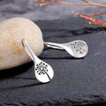 Silver Gold Teardrop Dandelion Drop Hook Earrings Alloy view 3