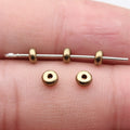 Smooth Rondelle Spacer Beads in Six Metal Tone Finishes view 7