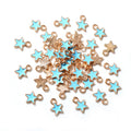 Tiny Enamel Star Metal Charms in Eleven Color Options view 8