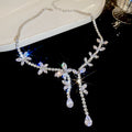 Seven Mixed Crystal Heart Star Butterfly And Flower Necklace Earring Designs view 11