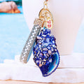 Crushed Shell Conch Keychains in Sixteen Colors plus Assorted Option view 12
