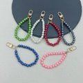 8mm Pearl Bead Wristlet Strap with Gold-Tone Swivel Clasp view 1