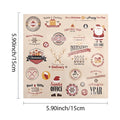 Christmas 2026 Santa Reindeer Journal Sticker Sheet Cream view 4