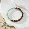 Wood Bead Stretch Bracelet Gourd Charm Stone Mix 2 Styles view 6