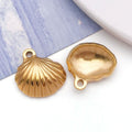 Gold Stainless Steel Seahorse Shell Starfish Charm Pendant for DIY Bracelet Necklace Jewelry
