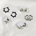 Random Gold, Silver or Black Stainless Steel Earrings by Pair view 5