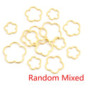 Open Flower Outline Charms in Three Sizes and Mixed Packs view 9