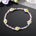 Colorful Faceted Bead Daisy Stretch Bracelets in Eleven Designs view 12
