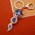 Faceted Gem Fox Keychains with Plain Fortune and Braided Loop Options view 6