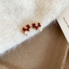 Gold Red Studs