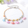 Pastel Sea Animal and Shell Charm Woven Cord Bracelets view 5
