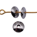 Bright Silver Round Disc Spacer Bead Metal Jewelry Making Component view 4