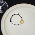 Metal Charm Black Cord Adjustable Sliding Bracelet Styles view 8