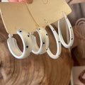 Layered C Hoop Earrings in Nine Color Designs for Everyday Styling view 1