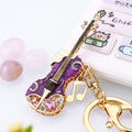 Musical Note Guitar Keychains in Three Colors with Braided and Clasp Free Loops view 11