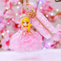 Jeweled Ballgown Princess Doll Keychains in Eight Dress Colorways view 9