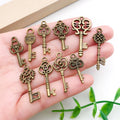 Gold-Tone Heart and Four-Leaf Clover Metal Charms with 26 Listed Options view 2